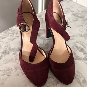 Nine West Women's Burgundy Heels